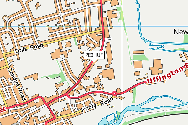 PE9 1UF map - OS VectorMap District (Ordnance Survey) PE9 1UF map - OS VectorMap District (Ordnance Survey)
