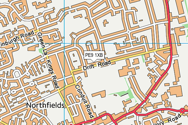 PE9 1XB map - OS VectorMap District (Ordnance Survey) PE9 1XB map - OS VectorMap District (Ordnance Survey)