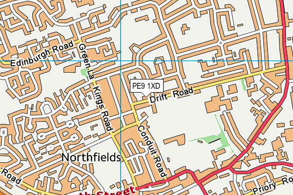 PE9 1XD map - OS VectorMap District (Ordnance Survey) PE9 1XD map - OS VectorMap District (Ordnance Survey)