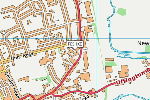 PE9 1XE map - OS VectorMap District (Ordnance Survey) PE9 1XE map - OS VectorMap District (Ordnance Survey)