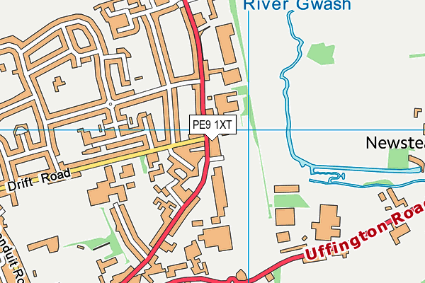 PE9 1XT map - OS VectorMap District (Ordnance Survey) PE9 1XT map - OS VectorMap District (Ordnance Survey)
