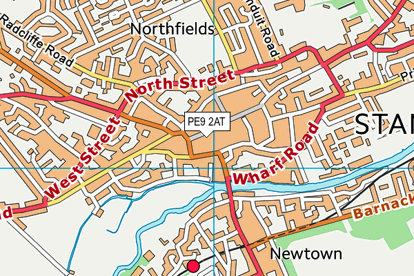 PE9 2AT map - OS VectorMap District (Ordnance Survey) PE9 2AT map - OS VectorMap District (Ordnance Survey)