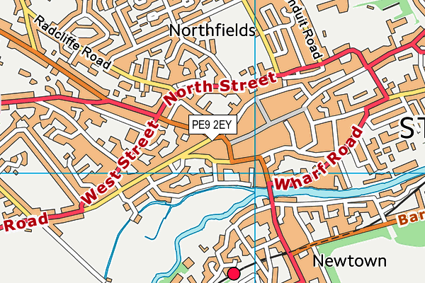 PE9 2EY map - OS VectorMap District (Ordnance Survey) PE9 2EY map - OS VectorMap District (Ordnance Survey)