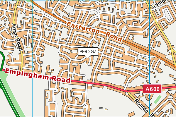 PE9 2GZ map - OS VectorMap District (Ordnance Survey) PE9 2GZ map - OS VectorMap District (Ordnance Survey)