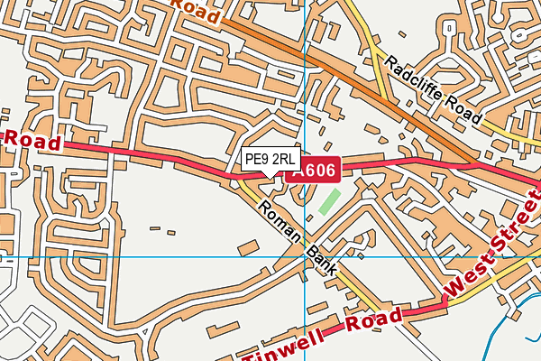 PE9 2RL map - OS VectorMap District (Ordnance Survey) PE9 2RL map - OS VectorMap District (Ordnance Survey)