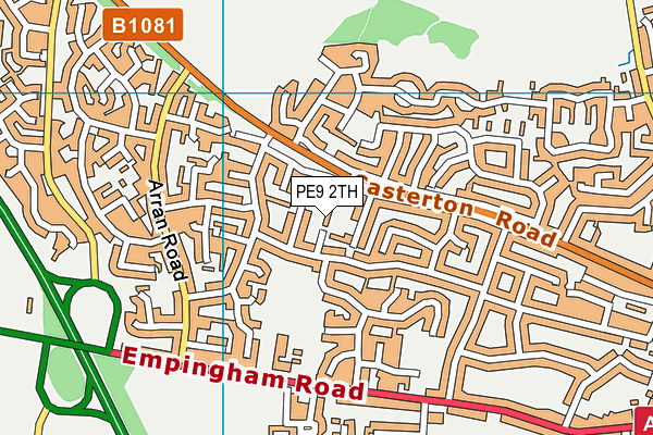 PE9 2TH map - OS VectorMap District (Ordnance Survey) PE9 2TH map - OS VectorMap District (Ordnance Survey)