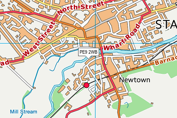 PE9 2WB map - OS VectorMap District (Ordnance Survey) PE9 2WB map - OS VectorMap District (Ordnance Survey)