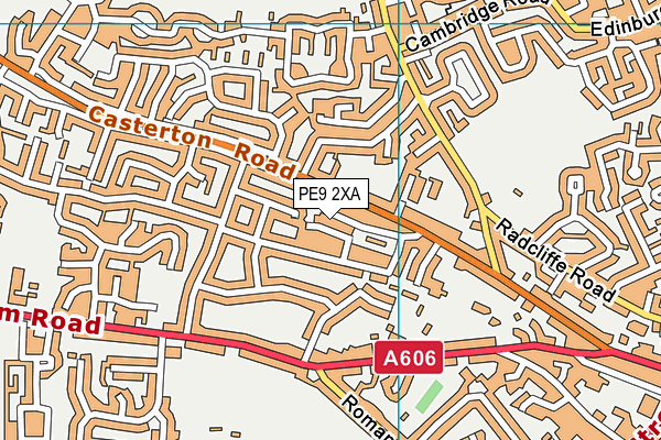 PE9 2XA map - OS VectorMap District (Ordnance Survey) PE9 2XA map - OS VectorMap District (Ordnance Survey)