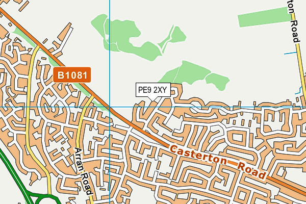 PE9 2XY map - OS VectorMap District (Ordnance Survey) PE9 2XY map - OS VectorMap District (Ordnance Survey)