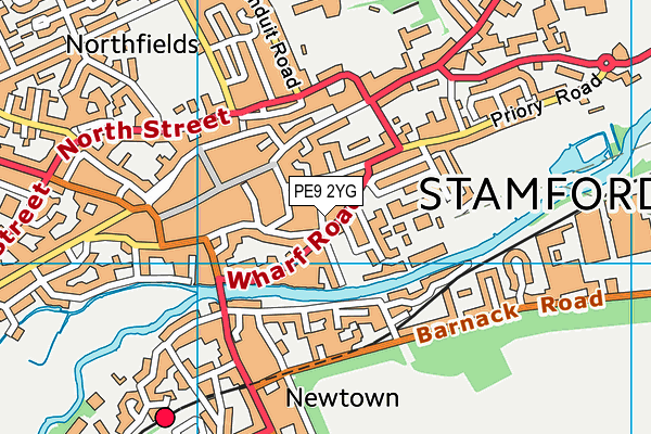 PE9 2YG map - OS VectorMap District (Ordnance Survey) PE9 2YG map - OS VectorMap District (Ordnance Survey)