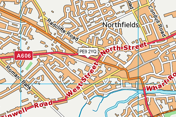 PE9 2YQ map - OS VectorMap District (Ordnance Survey) PE9 2YQ map - OS VectorMap District (Ordnance Survey)