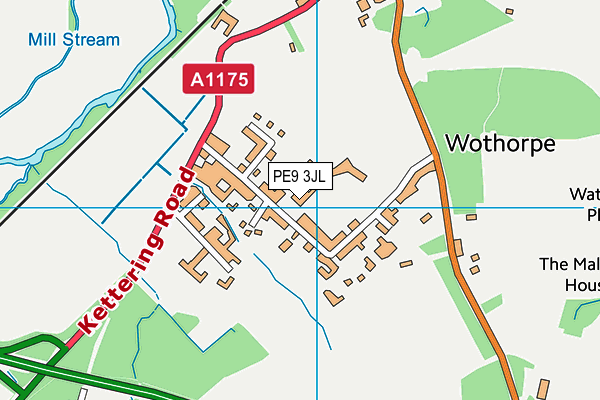 PE9 3JL map - OS VectorMap District (Ordnance Survey) PE9 3JL map - OS VectorMap District (Ordnance Survey)