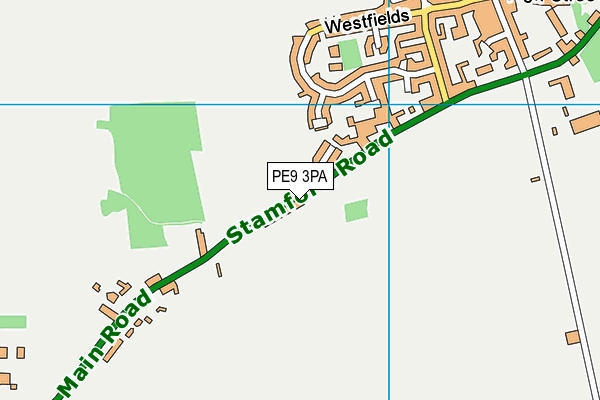PE9 3PA map - OS VectorMap District (Ordnance Survey) PE9 3PA map - OS VectorMap District (Ordnance Survey)