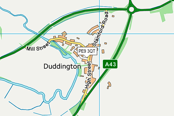 PE9 3QT map - OS VectorMap District (Ordnance Survey) PE9 3QT map - OS VectorMap District (Ordnance Survey)