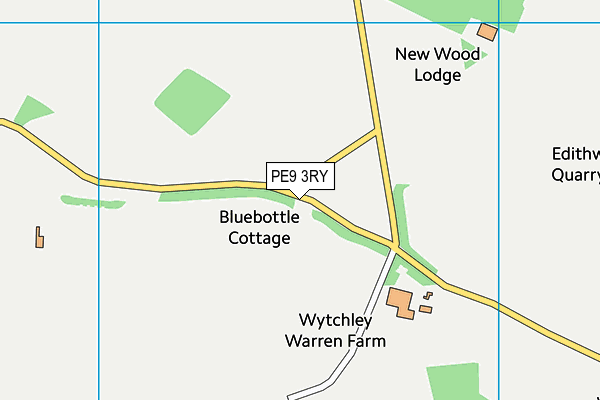 PE9 3RY map - OS VectorMap District (Ordnance Survey) PE9 3RY map - OS VectorMap District (Ordnance Survey)