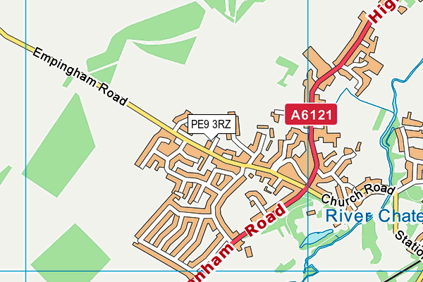 PE9 3RZ map - OS VectorMap District (Ordnance Survey) PE9 3RZ map - OS VectorMap District (Ordnance Survey)