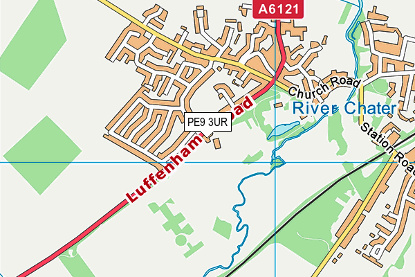 PE9 3UR map - OS VectorMap District (Ordnance Survey) PE9 3UR map - OS VectorMap District (Ordnance Survey)