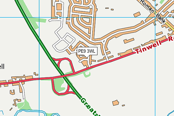 PE9 3WL map - OS VectorMap District (Ordnance Survey) PE9 3WL map - OS VectorMap District (Ordnance Survey)