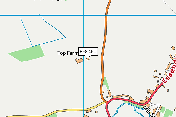 PE9 4EU map - OS VectorMap District (Ordnance Survey)