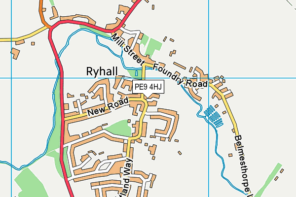 PE9 4HJ map - OS VectorMap District (Ordnance Survey) PE9 4HJ map - OS VectorMap District (Ordnance Survey)