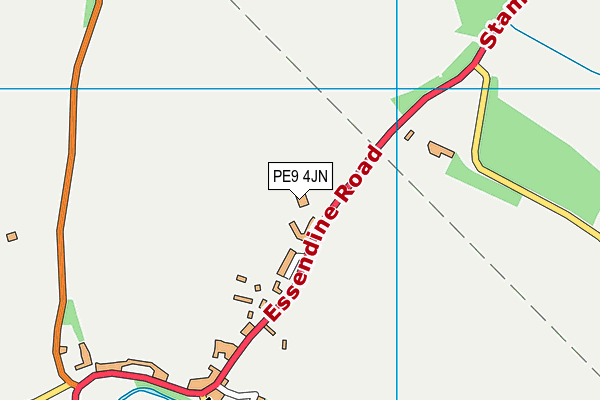 PE9 4JN map - OS VectorMap District (Ordnance Survey)