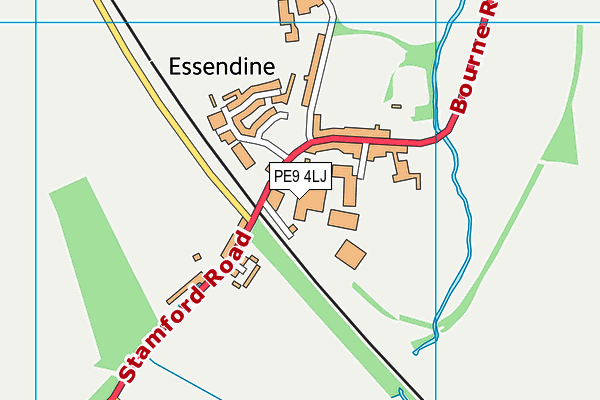 PE9 4LJ map - OS VectorMap District (Ordnance Survey) PE9 4LJ map - OS VectorMap District (Ordnance Survey)