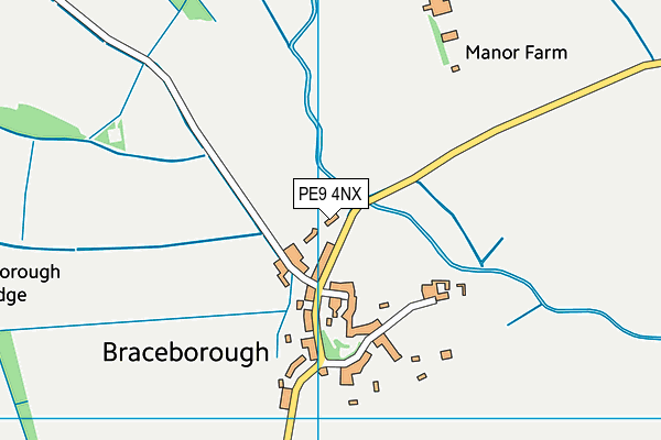 PE9 4NX map - OS VectorMap District (Ordnance Survey) PE9 4NX map - OS VectorMap District (Ordnance Survey)