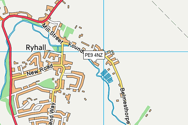 PE9 4NZ map - OS VectorMap District (Ordnance Survey) PE9 4NZ map - OS VectorMap District (Ordnance Survey)