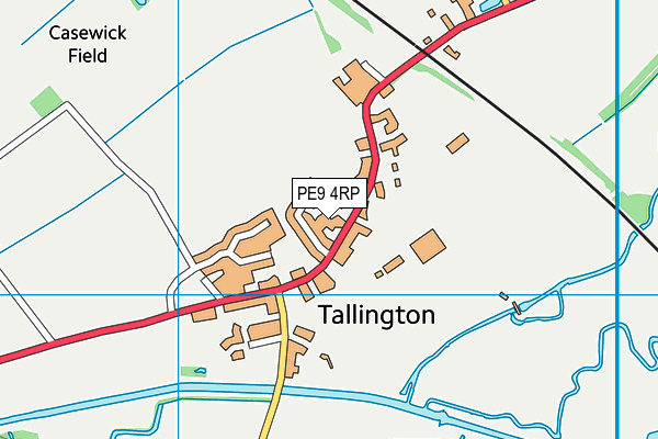 PE9 4RP map - OS VectorMap District (Ordnance Survey)