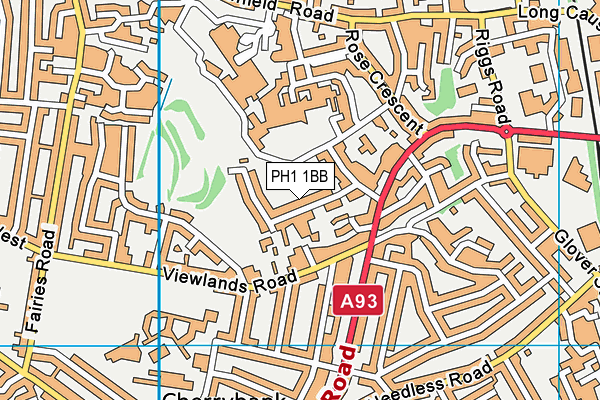 PH1 1BB map - OS VectorMap District (Ordnance Survey) PH1 1BB map - OS VectorMap District (Ordnance Survey)