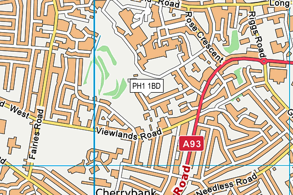 PH1 1BD map - OS VectorMap District (Ordnance Survey) PH1 1BD map - OS VectorMap District (Ordnance Survey)