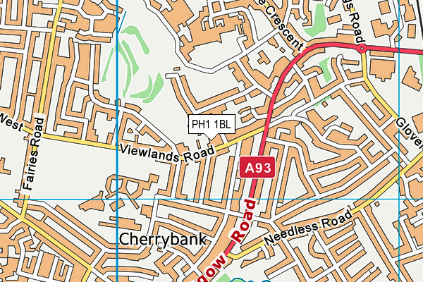 PH1 1BL map - OS VectorMap District (Ordnance Survey) PH1 1BL map - OS VectorMap District (Ordnance Survey)