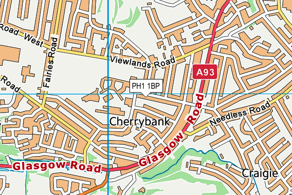 PH1 1BP map - OS VectorMap District (Ordnance Survey) PH1 1BP map - OS VectorMap District (Ordnance Survey)