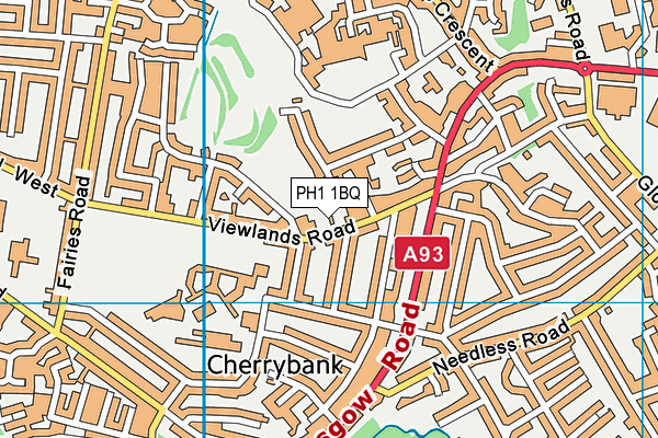 PH1 1BQ map - OS VectorMap District (Ordnance Survey) PH1 1BQ map - OS VectorMap District (Ordnance Survey)