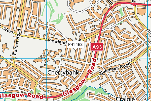 PH1 1BS map - OS VectorMap District (Ordnance Survey) PH1 1BS map - OS VectorMap District (Ordnance Survey)