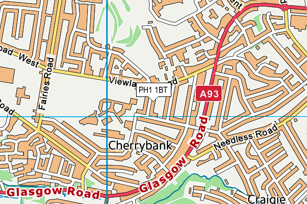PH1 1BT map - OS VectorMap District (Ordnance Survey) PH1 1BT map - OS VectorMap District (Ordnance Survey)