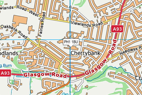 PH1 1BU map - OS VectorMap District (Ordnance Survey) PH1 1BU map - OS VectorMap District (Ordnance Survey)