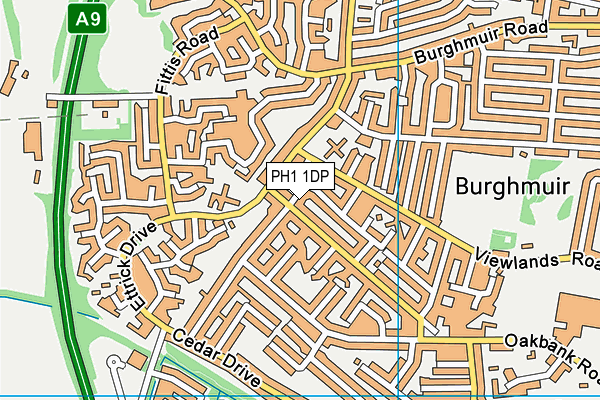 PH1 1DP map - OS VectorMap District (Ordnance Survey) PH1 1DP map - OS VectorMap District (Ordnance Survey)