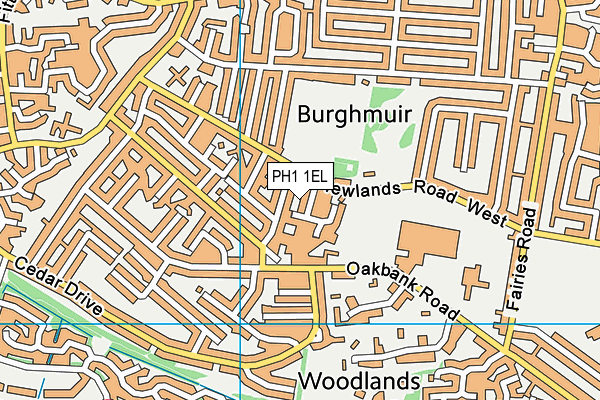 PH1 1EL map - OS VectorMap District (Ordnance Survey) PH1 1EL map - OS VectorMap District (Ordnance Survey)