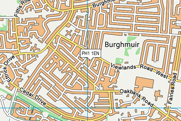 PH1 1EN map - OS VectorMap District (Ordnance Survey) PH1 1EN map - OS VectorMap District (Ordnance Survey)
