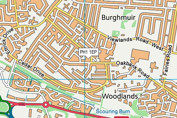PH1 1EP map - OS VectorMap District (Ordnance Survey) PH1 1EP map - OS VectorMap District (Ordnance Survey)