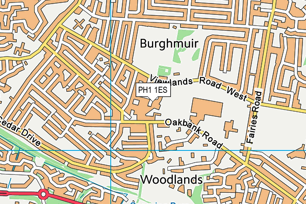 PH1 1ES map - OS VectorMap District (Ordnance Survey) PH1 1ES map - OS VectorMap District (Ordnance Survey)