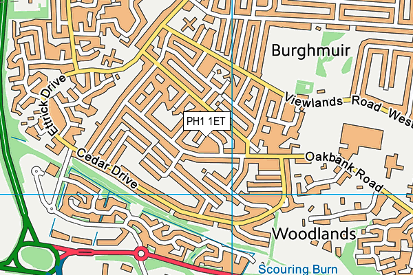 PH1 1ET map - OS VectorMap District (Ordnance Survey) PH1 1ET map - OS VectorMap District (Ordnance Survey)