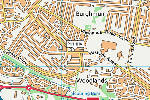 PH1 1HA map - OS VectorMap District (Ordnance Survey) PH1 1HA map - OS VectorMap District (Ordnance Survey)