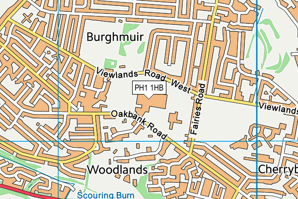 PH1 1HB map - OS VectorMap District (Ordnance Survey) PH1 1HB map - OS VectorMap District (Ordnance Survey)