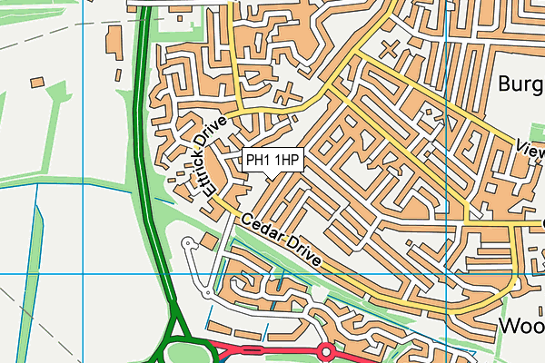 PH1 1HP map - OS VectorMap District (Ordnance Survey) PH1 1HP map - OS VectorMap District (Ordnance Survey)