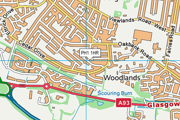 PH1 1HR map - OS VectorMap District (Ordnance Survey) PH1 1HR map - OS VectorMap District (Ordnance Survey)