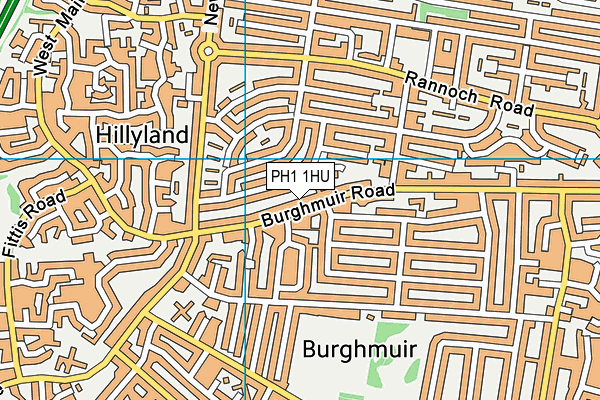 PH1 1HU map - OS VectorMap District (Ordnance Survey) PH1 1HU map - OS VectorMap District (Ordnance Survey)