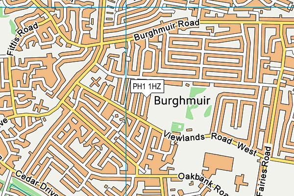PH1 1HZ map - OS VectorMap District (Ordnance Survey) PH1 1HZ map - OS VectorMap District (Ordnance Survey)