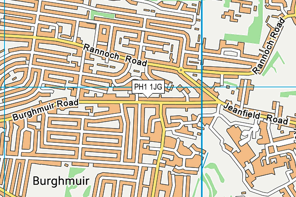 PH1 1JG map - OS VectorMap District (Ordnance Survey) PH1 1JG map - OS VectorMap District (Ordnance Survey)
